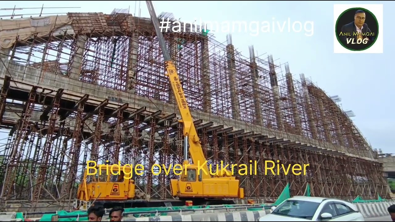Bridge Over Kukrail River #anilmamgaivlog