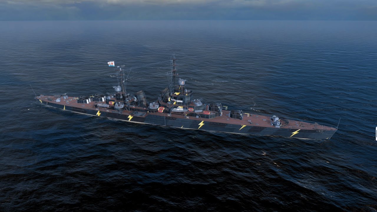 Smolensk Tier 10 soviet premium cruiser gameplay - World of Warships Blitz