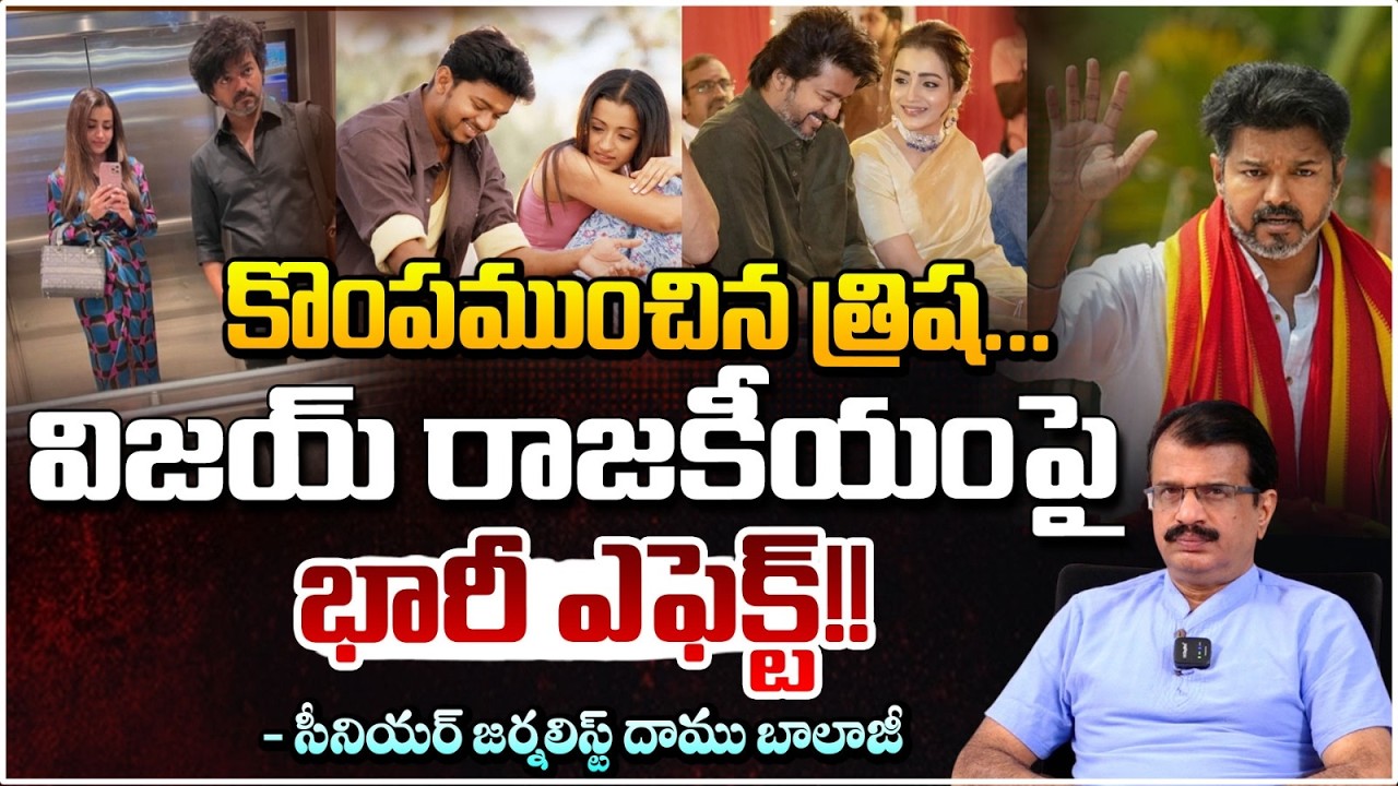 కొంపముంచిన త్రిష... విజయ్ రాజకీయంపై భారీ ఎఫెక్ట్!! | Vijay Thalapathy | Trisha | Daamu Balaji