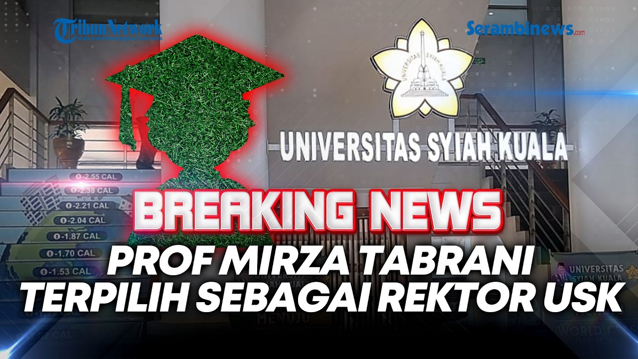 🔴BREAKING NEWS - Prof Mirza Tabrani Terpilih sebagai Rektor USK Periode 2026–2031