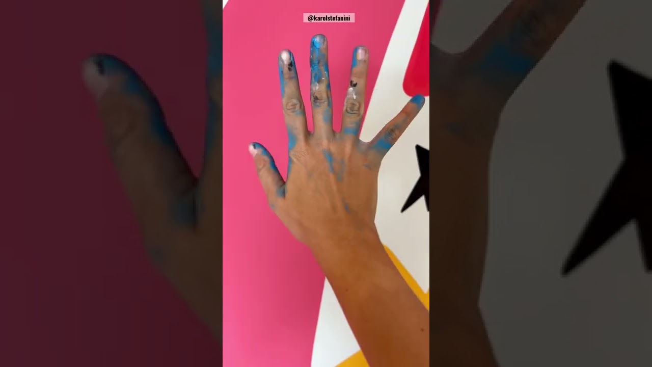 Desenhando na parede com tintas, canetas e muitas cores!