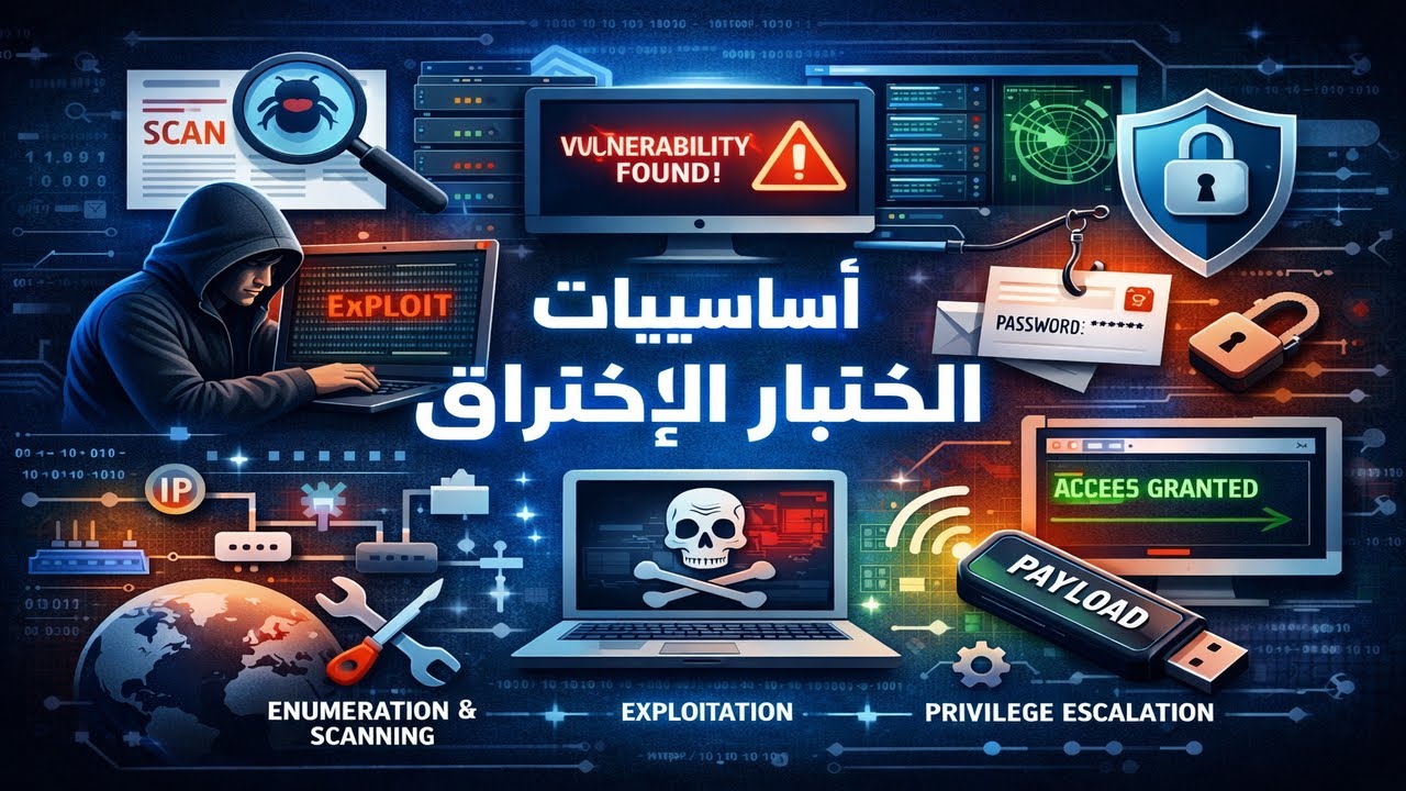 Penetration Testing  Fundamentals | كيف تبدأ في اختبار الاختراق؟ | شرح عملي للمفاهيم الأساسية