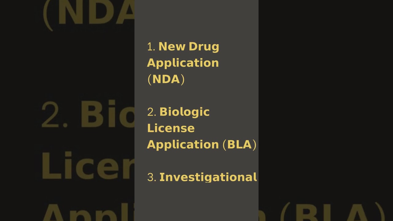 US FDA Drug Product Application Types