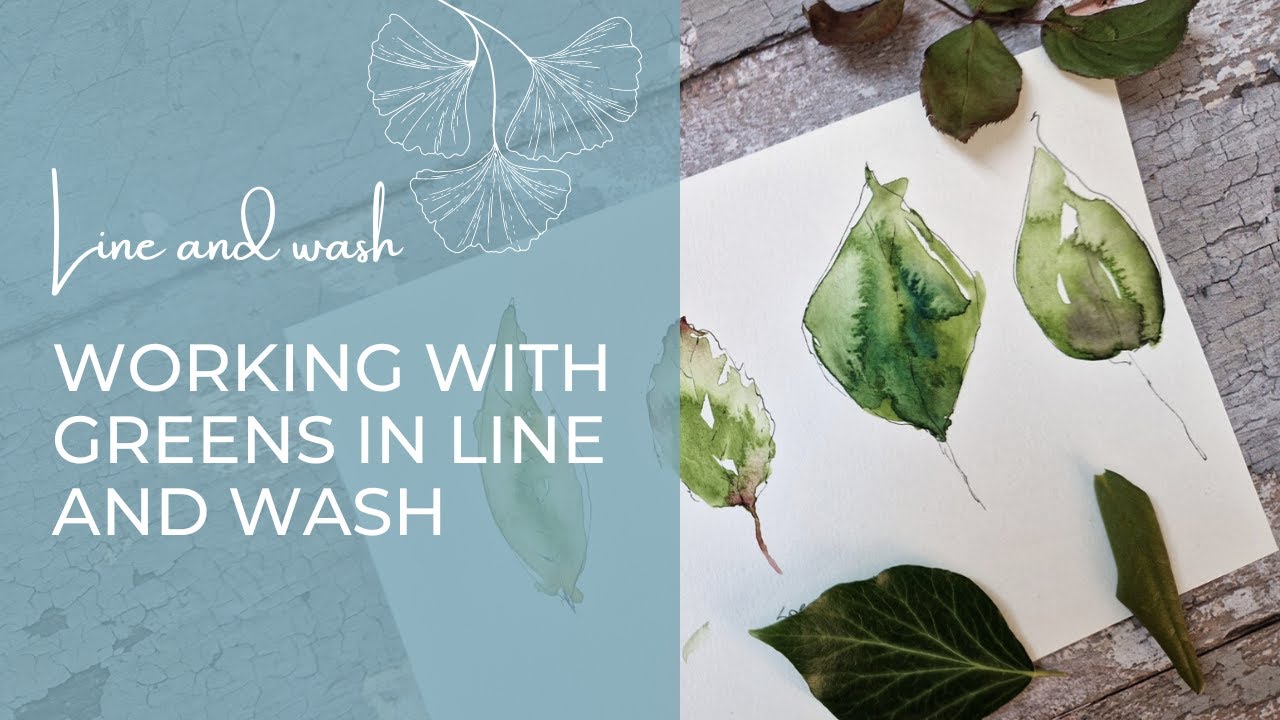 Mixing the perfect greens in Line and Wash