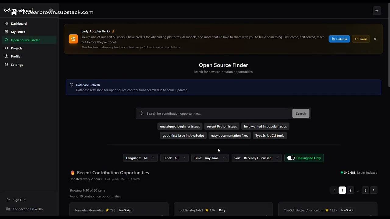 DevProof: Prove Your Code. Build Your Credibility.