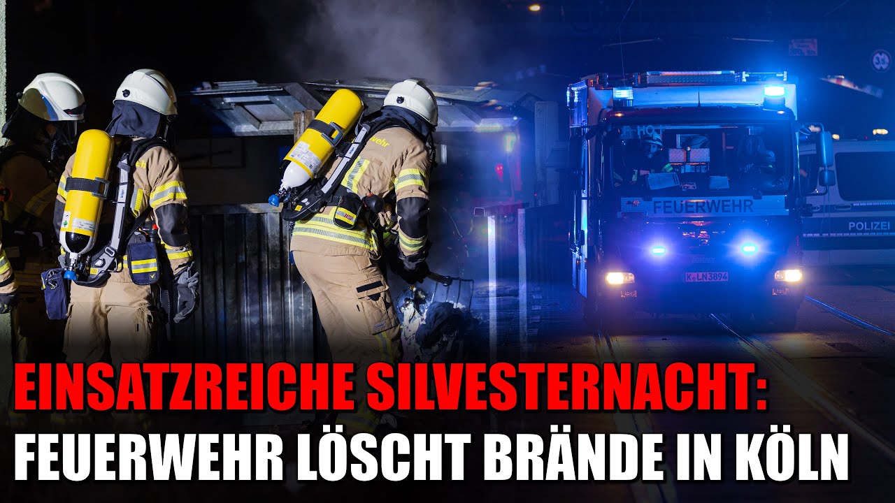 Einsatzreiche Silvesternacht f&uuml;r die Feuerwehr K&ouml;ln &ndash; Zahlreiche Feuerwerks-Br&auml;nde | 31.12.2025