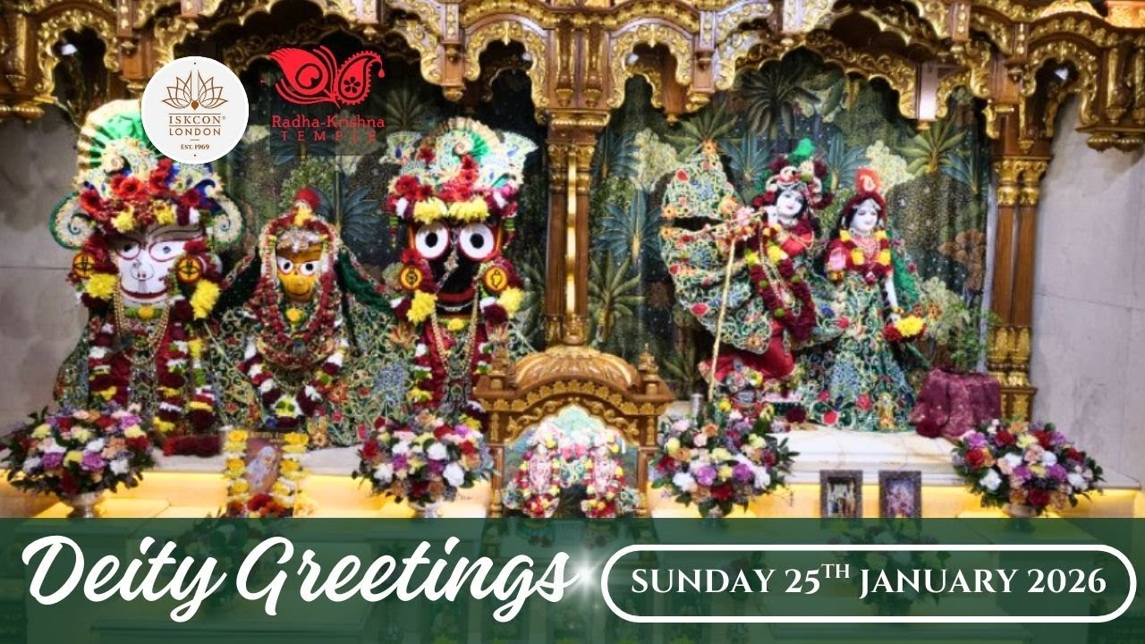 Deity Greetings | Guru Puja | CC Adi Lila 13.31-30 Class by HG Dayal Mora Das - 25.01.2026