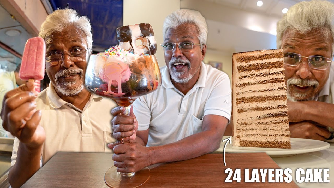 Hunt for the Best Desserts in Chennai 😋👌🏽| 1.5 KG Sundae & 24 Layer Cake😱