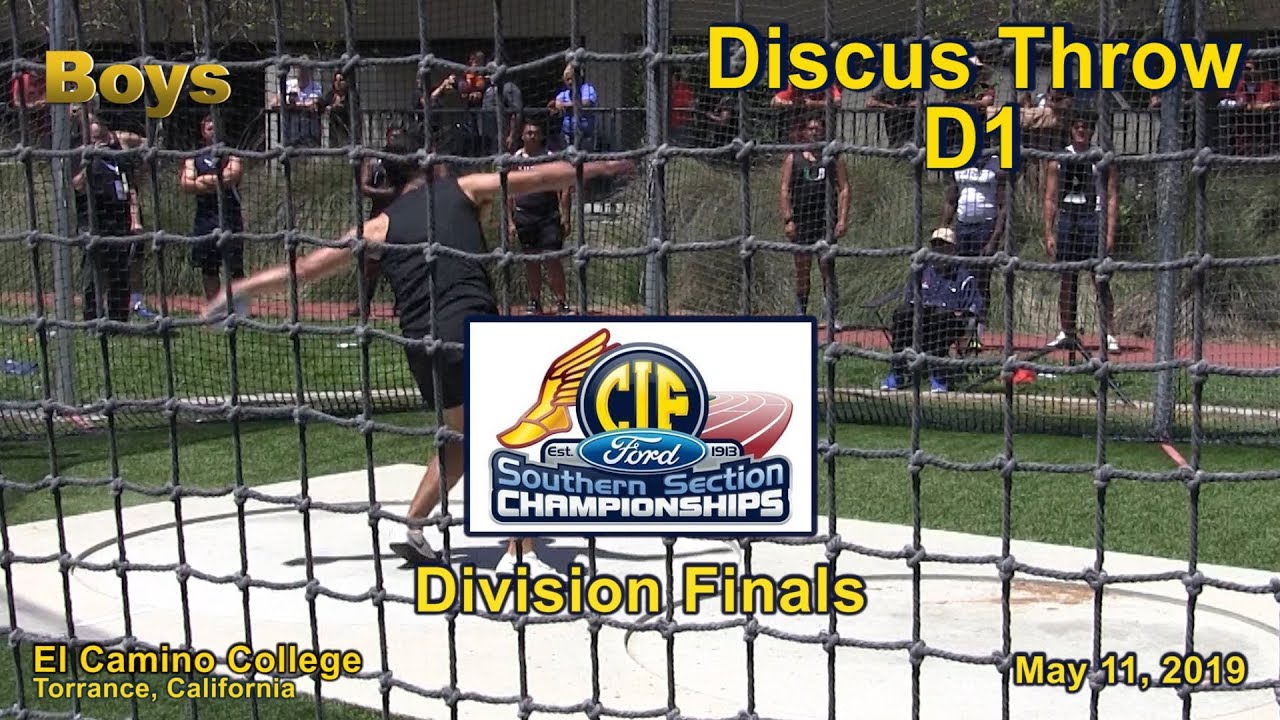 2019 TF - CIF-ss Finals (D1) - Discus (Boys)