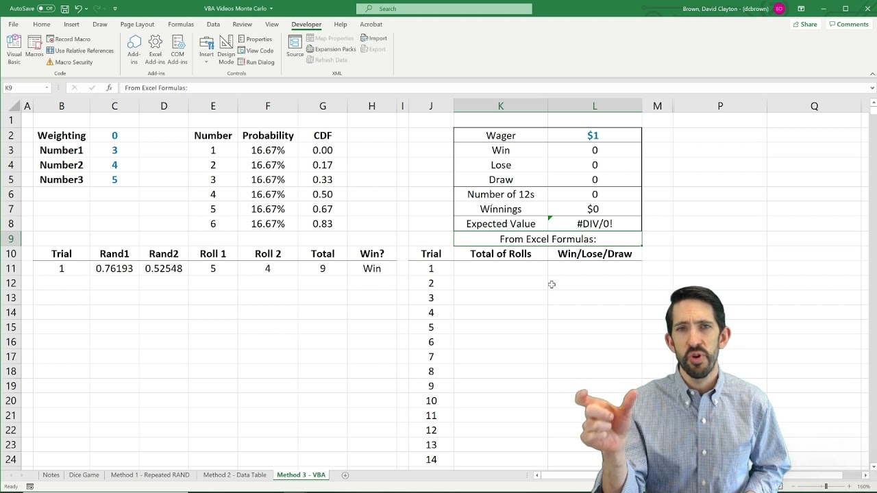Monte Carlo VBA: Add Rows