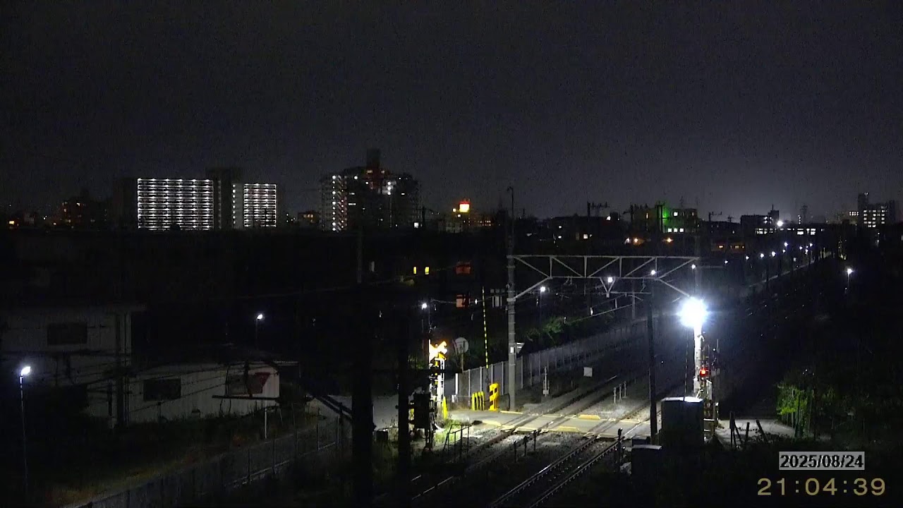 第61回 石和温泉花火大会  アーカイブ版　JR 中央本線ライブカメラ② （春日居町 ⇔ 石和温泉）下り甲府、松本方面【8月】