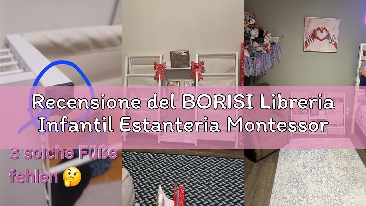 Recensione del BORISI Libreria Infantil Estanteria Montessori，Estantería de Juguetes con 6 estantes