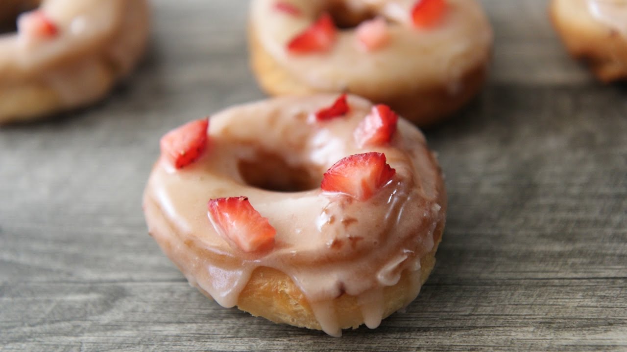 Fresh Strawberry Donuts - Cooked by Julie episode 349