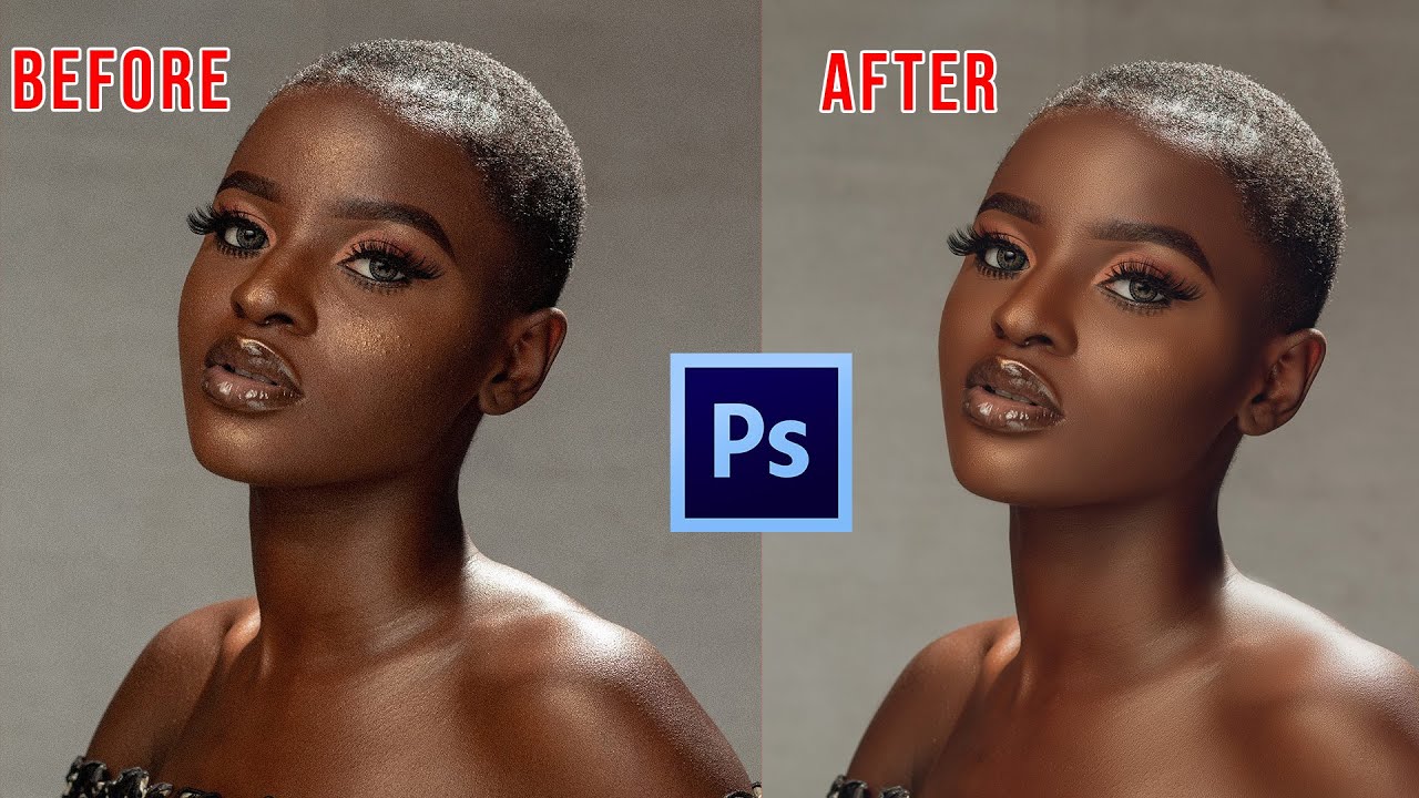 High End Skin Retouching Beginner Photoshop Tutorial + Free Retouching Action