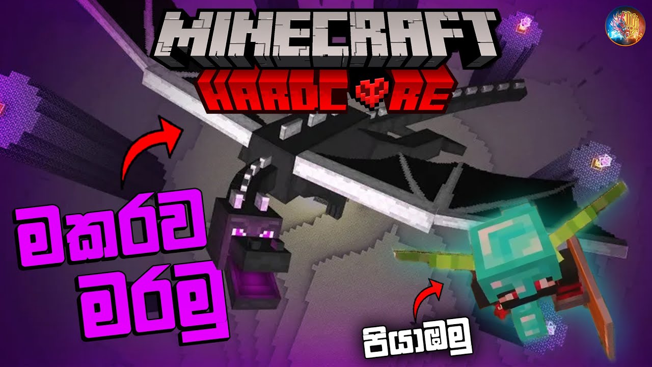 මකරව මරමු  | I Killed Ender Dragon in Minecraft Hardcore Sinhala | Ep 07