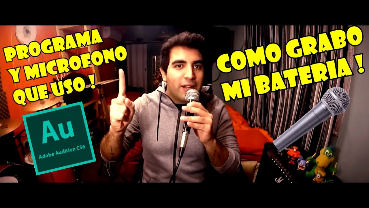 Como Grabo Mi Bateria Con Un Micrófono (Tutorial)