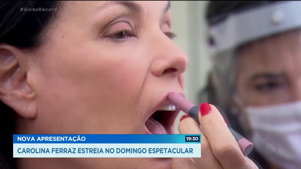 NOVA APRESENTAÇÃO: CAROLINA FERRAZ ESTREIA NO DOMINGO ESPETACULAR