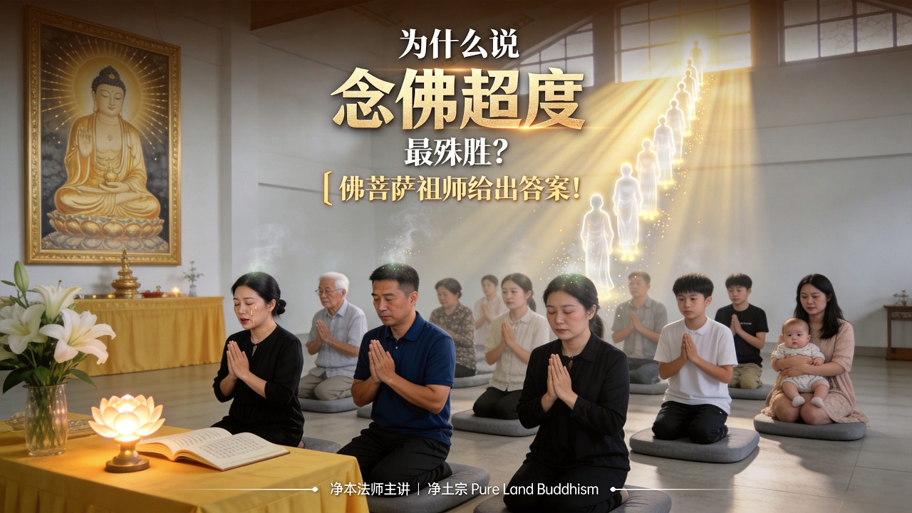 为什么说念佛超度最殊胜？佛菩萨祖师给出答案！ | 净本法师开示 | 《中阴身答问系列》节录 | 净土宗 Pure Land Buddhism