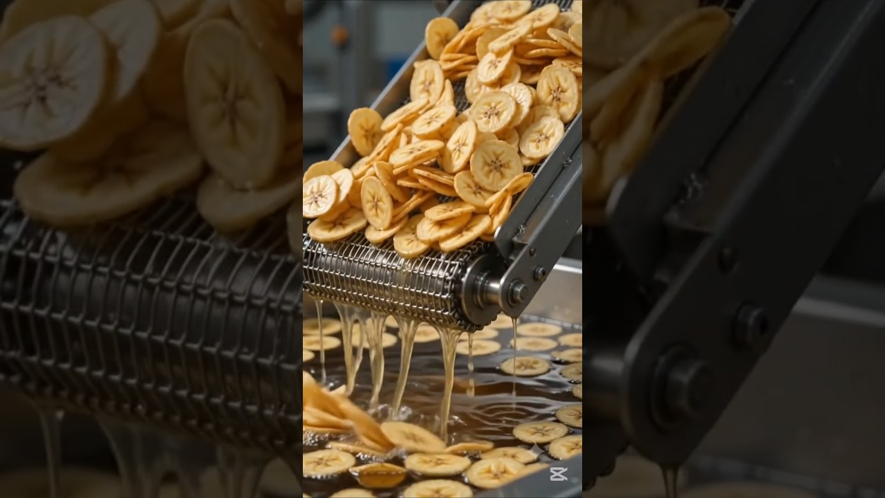 Indian Banana Chips Factory | Mass Production #BananaChips #IndianSnacks #FoodFactory #satisfying