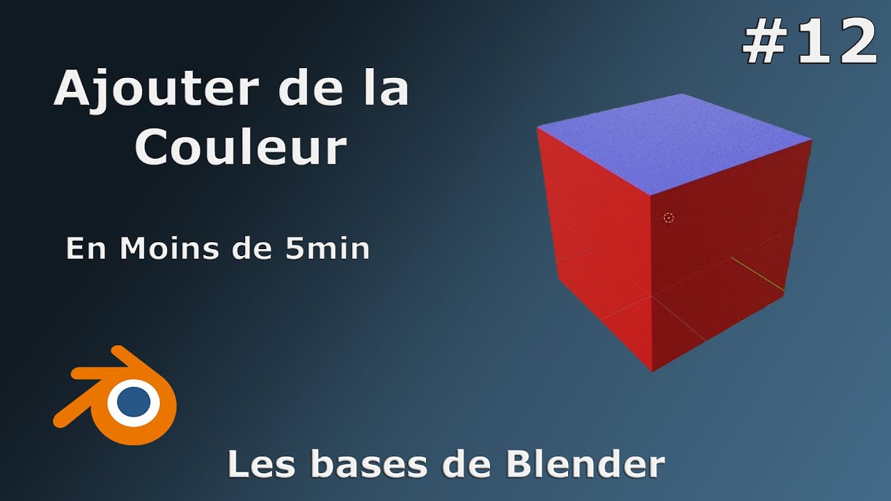 Comment ajouter une couleur à mon objet? - Les bases de Blender [TUTO Blender] #12