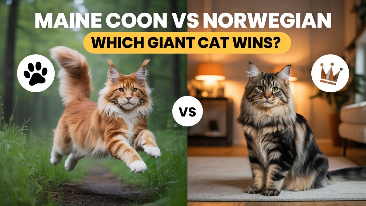 Maine Coon vs Norwegian Forest Cat: Which Giant Cat is Right for You?