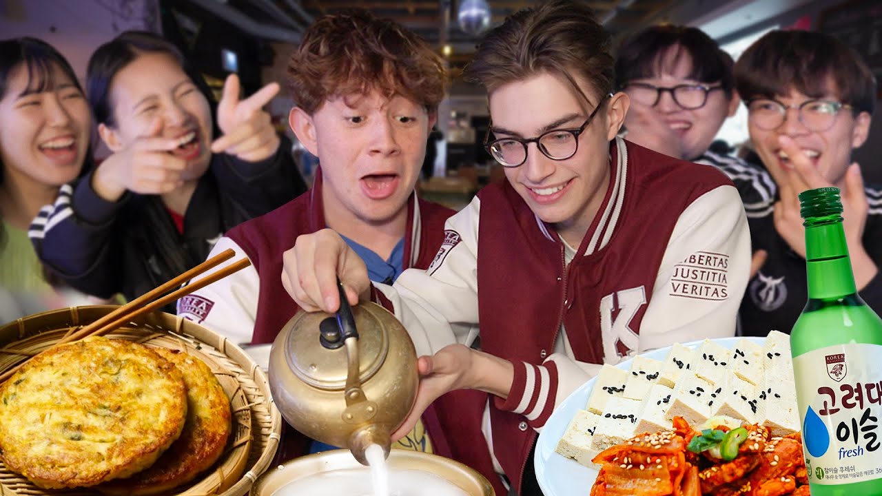 British Uni Students Learn Korean Drinking Games for the First Time!!
