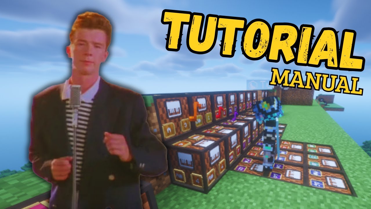 Never Gonna Give You Up (Rick Astley) &ndash; Minecraft Note Block Tutorial | MANUAL