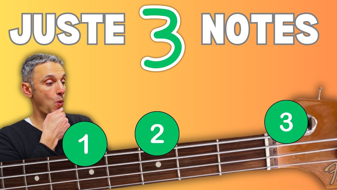 Improvise avec 3 notes : 3 exercices à la guitare basse !