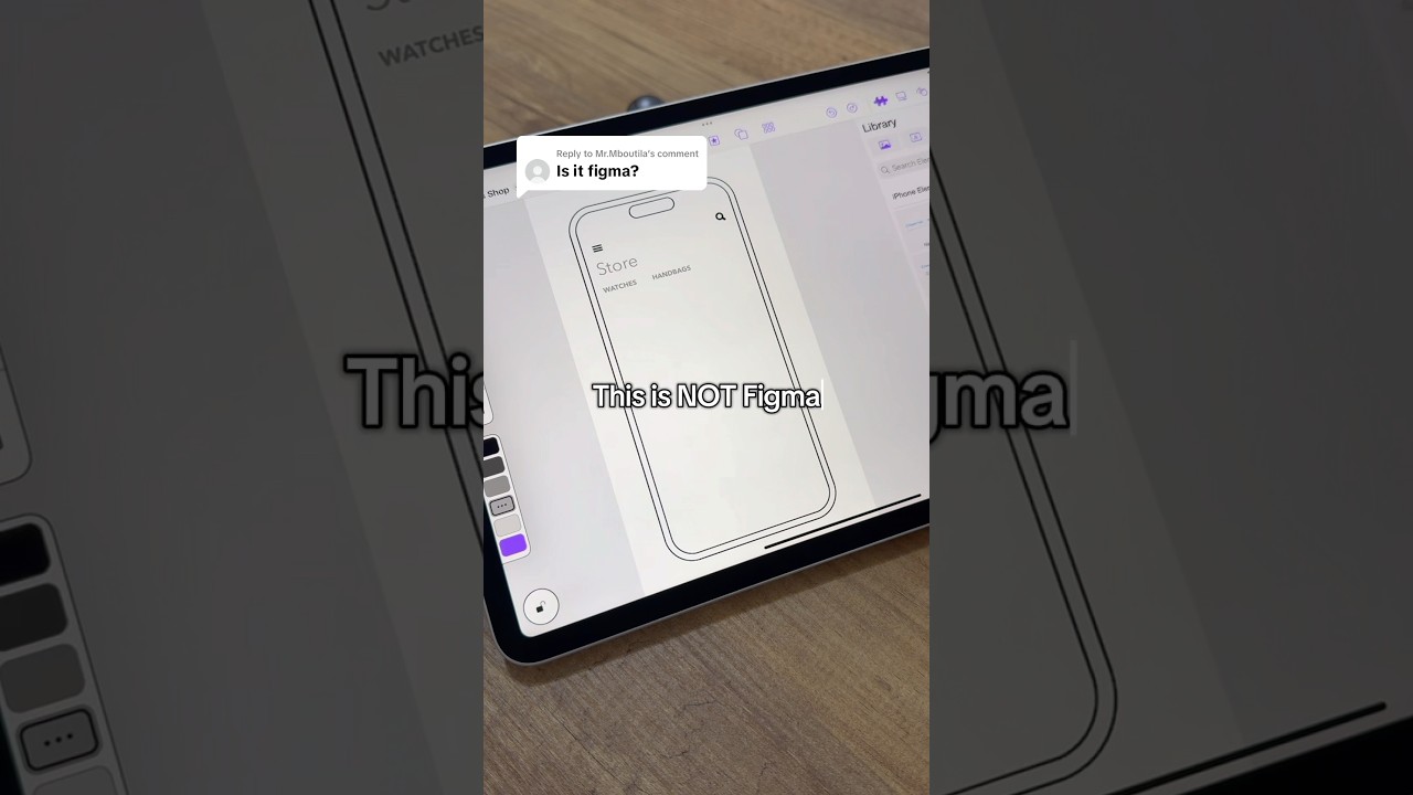 This is NOT Figma. This is Mockup - UI/UX Design app 🤩🔥