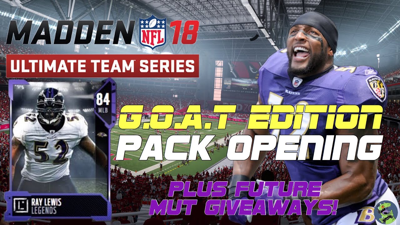 G.O.A.T Edition Pack Unboxing (Plus MUT Giveaways!!) | Madden 18 Ultimate Team