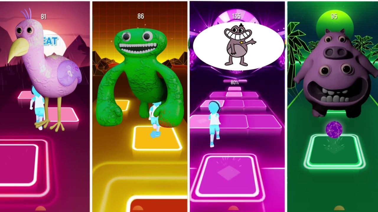 Tiles hop & Coffin dance & Garten of Banban 3// v&iacute;deo divertido