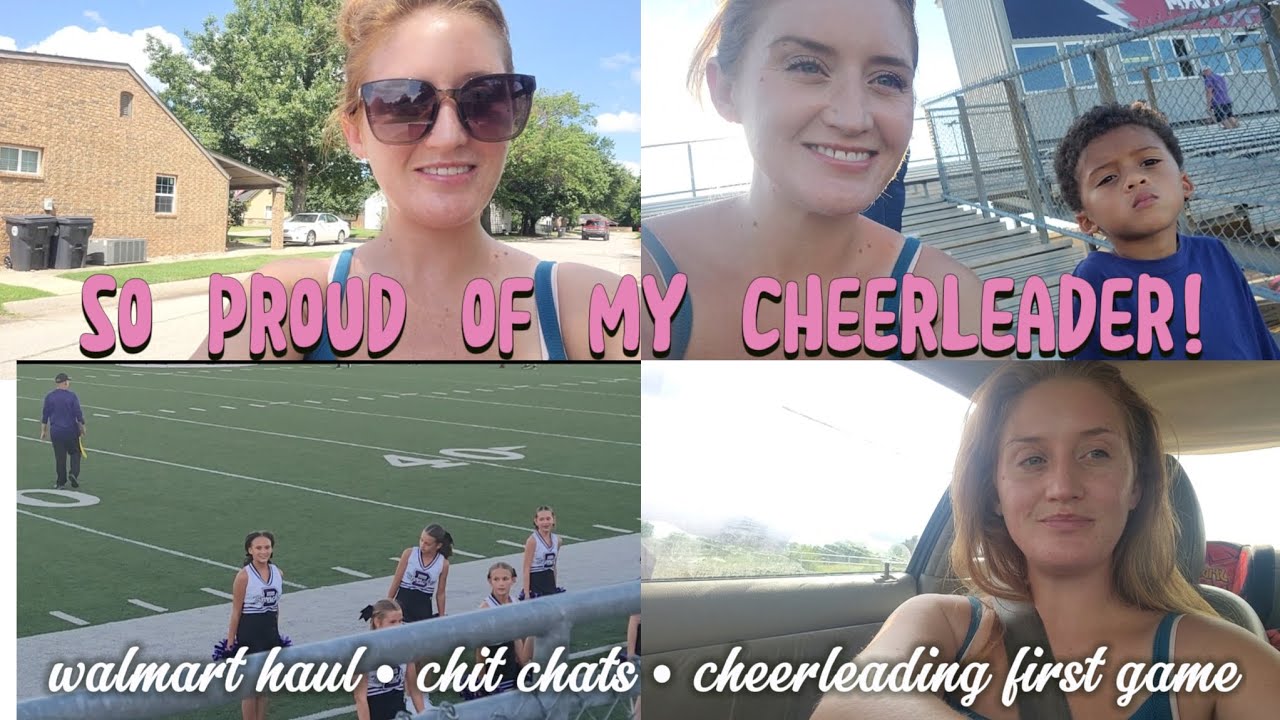 Busy Mom of 3: Walmart Haul + Daughter’s First Cheerleading at Football Game!