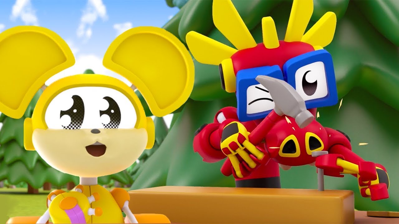 動物機械新系列|第8集：樹屋|兒童卡通秀