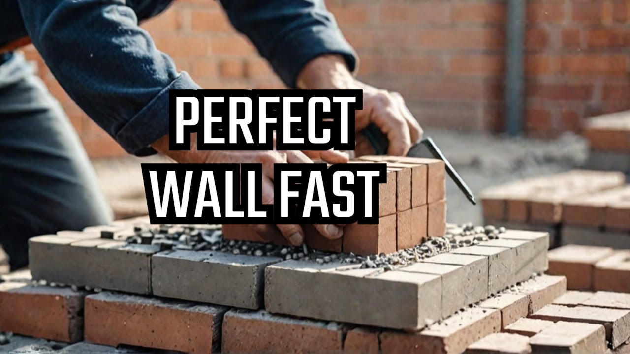Watch This Master Bricklayer Build a Perfect Wall in Minutes!