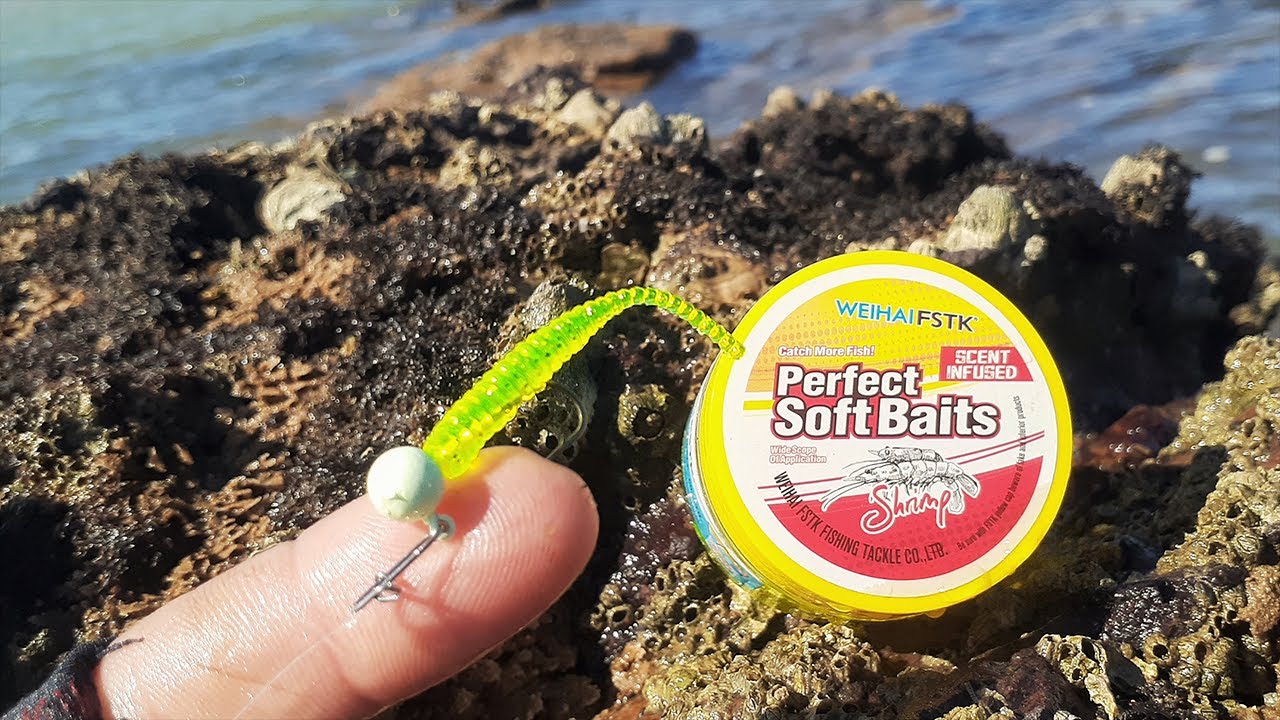PESCARIA ULTRALIGHT NAS PEDRAS DA PRAIA COM MICRO ISCA