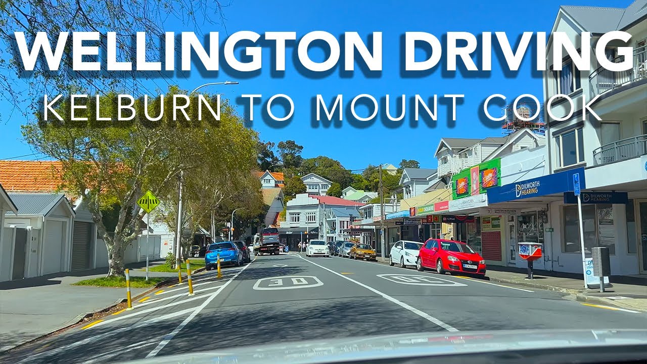 From Kelburn to Mount Cook in 11 minutes | Wellington Driving in 4K | New Zealand