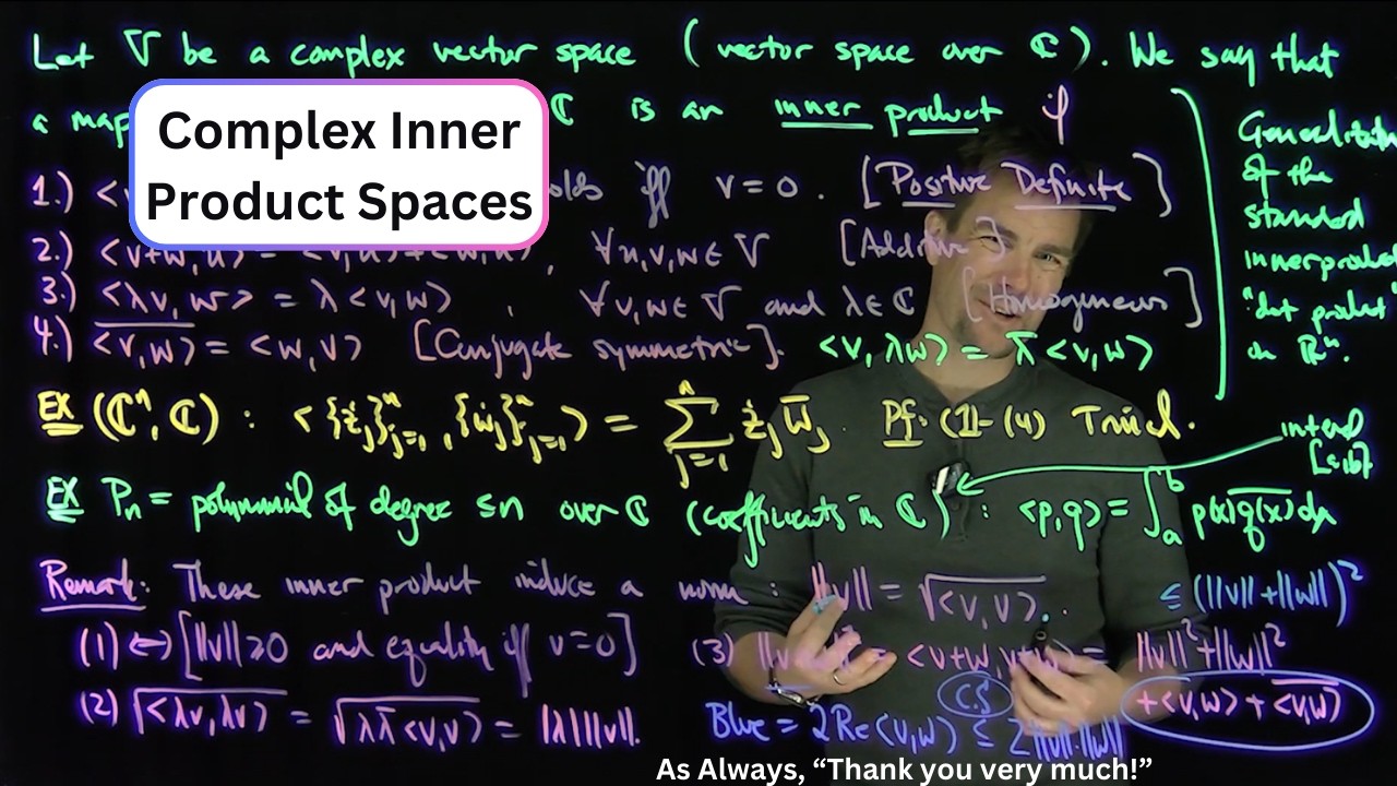 Complex Inner Product Spaces