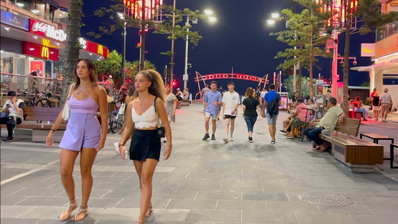 🇦🇺 Surfers Paradise, Gold Coast - Australia: ASMR Walking Tour In 4k Hd60fps 🇦🇺