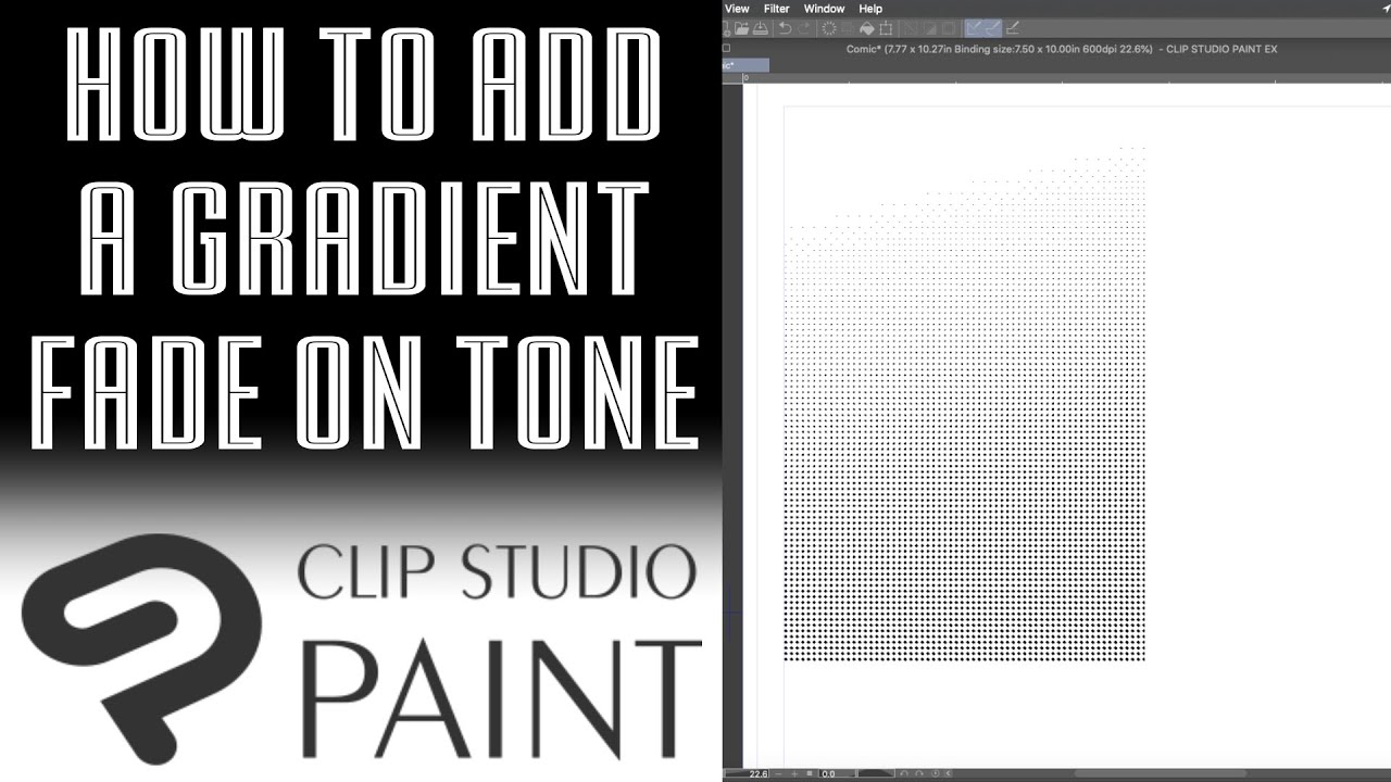 [Clip Studio] How to Add Gradient Fade on Tone
