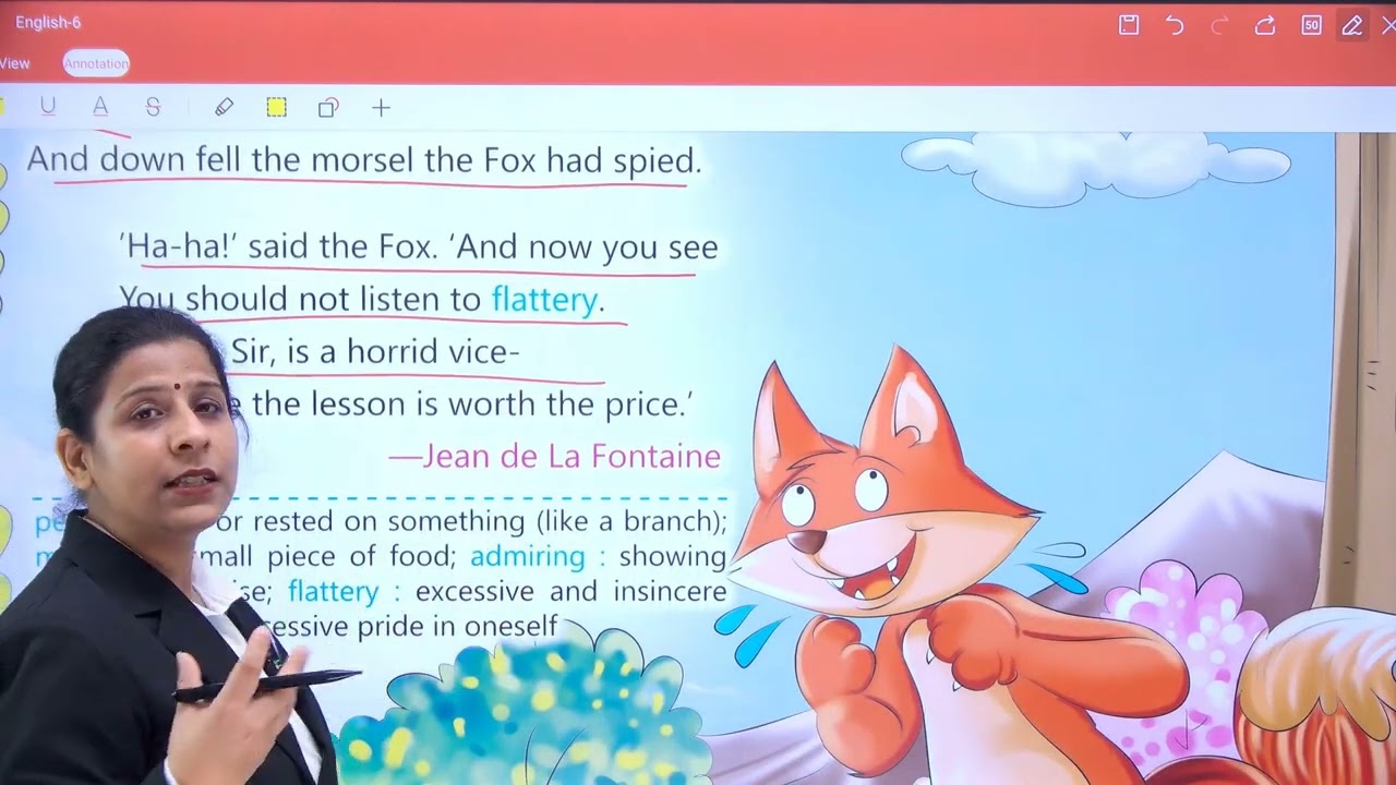 CHAPTER 13 THE RAVEN AND THE FOX | ENGLISH READER 6