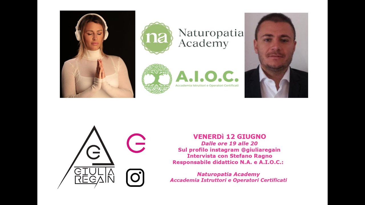 AIOC ITALIA Naturopatia Academy (Giulia Regain con Stefano Ragno)