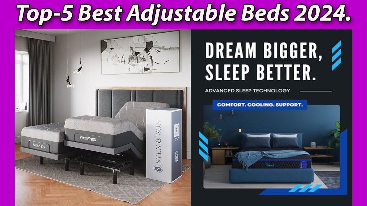✅Top 5 Best Adjustable Beds 2024 Most Popular - Only 5 worth buying right now! Adjustable Bed bases.