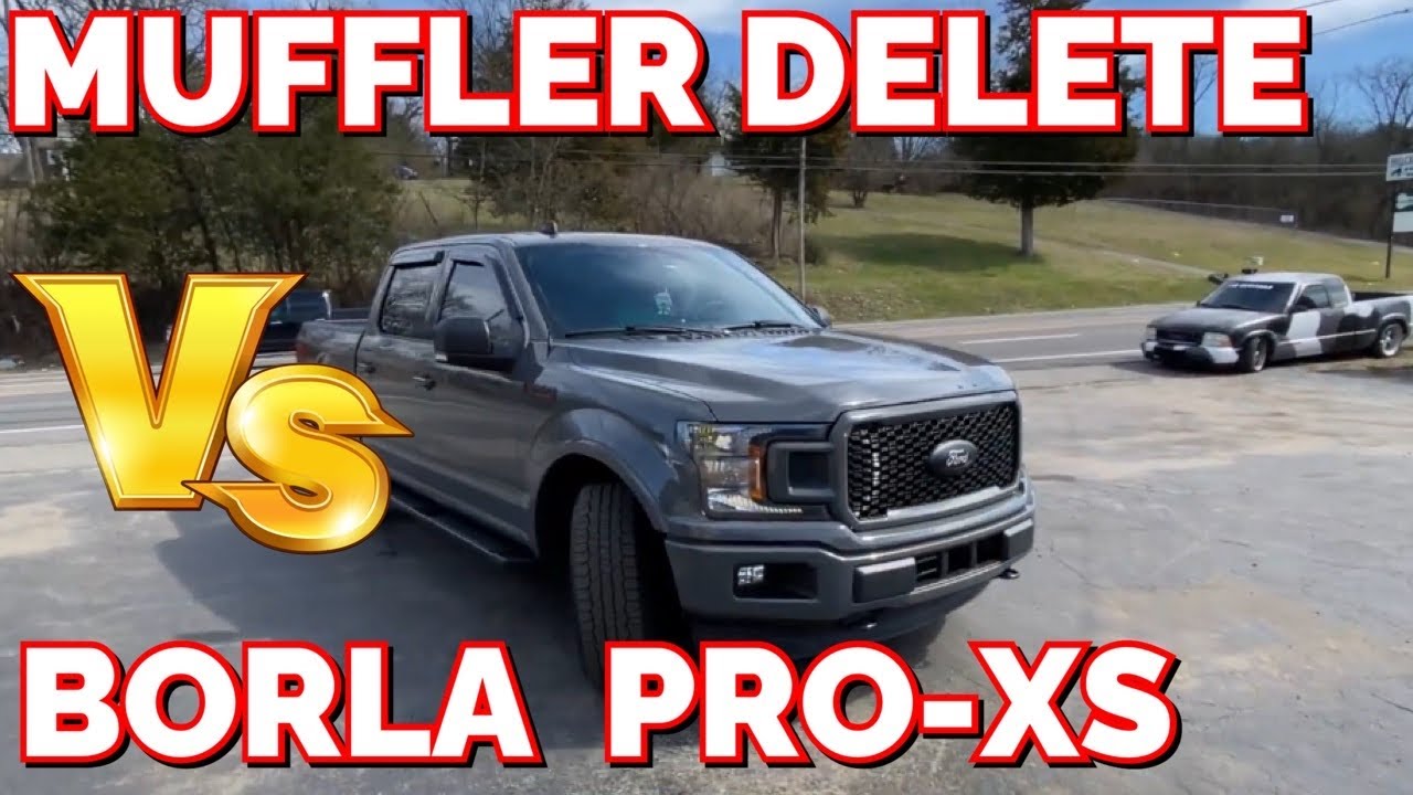Ford F-150 3.5L ECOBOOST Twin Turbo V6: MUFFLER DELETE Vs BORLA PRO XS!