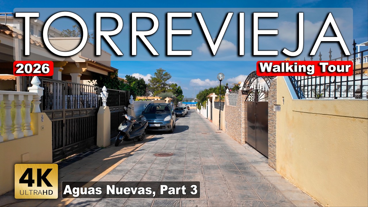 Torrevieja - Aguas Nuevas 2026, Part 3 | Costa Blanca - Walking tour [4k 60fps]