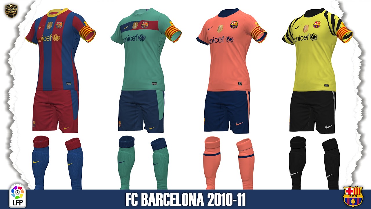 PES 2021 (Uniformes del FC BARCELONA) Temporada 2010-11