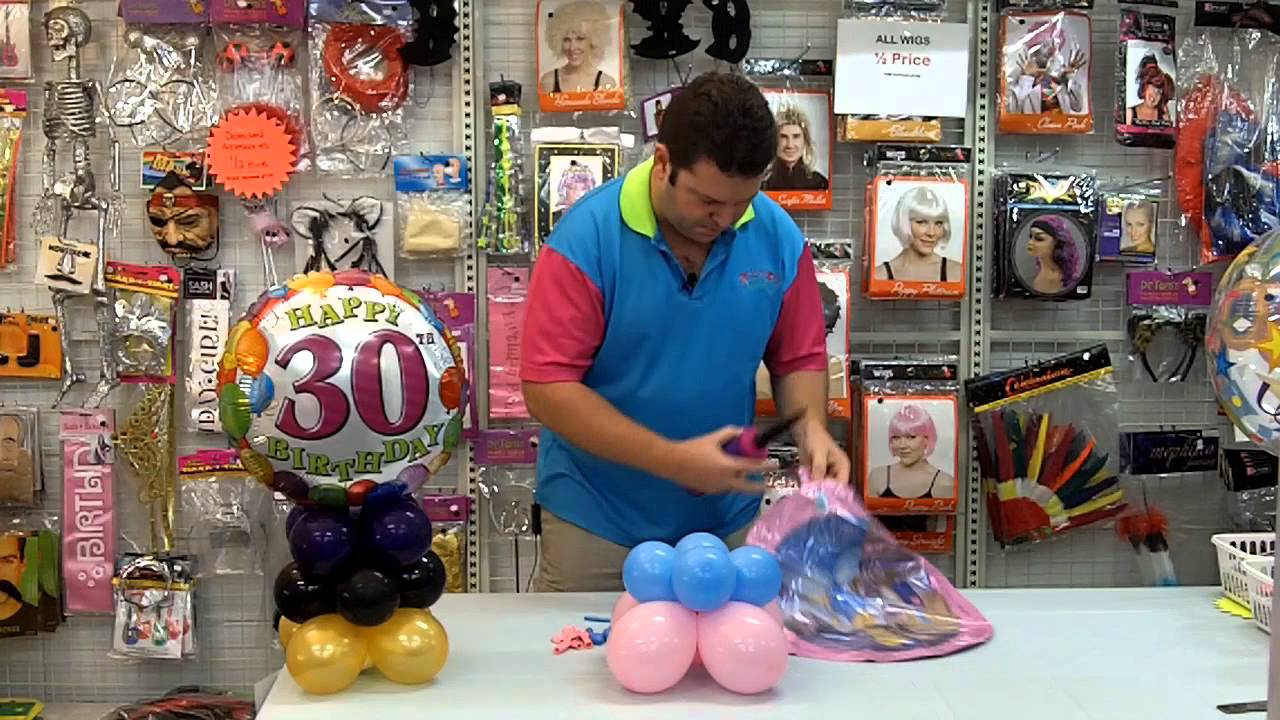How to make a balloon centrepiece - Redcliffe Party Supplies