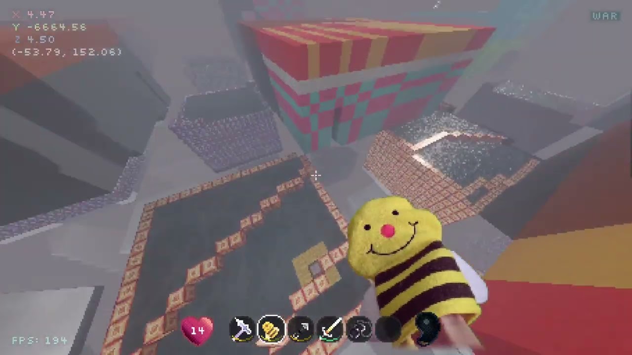 falling 14 thousand blocks in Lucid Blocks (EPILEPSY WARNING)