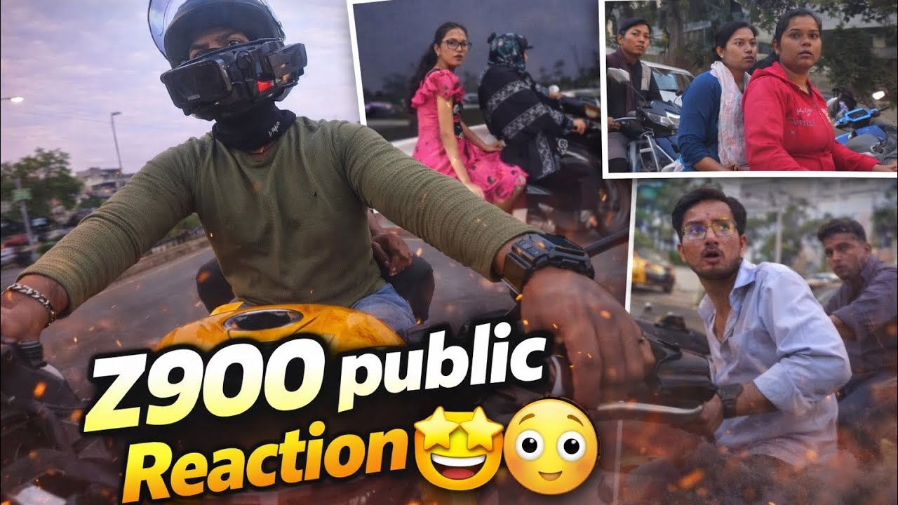 Z900 Public Reaction 🤩😳| Public Reaction🤩 On My  Superbike & Loudest Z900 🔥