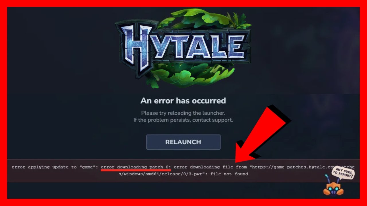 Исправлена ​​ошибка Hytale при загрузке патча 0.