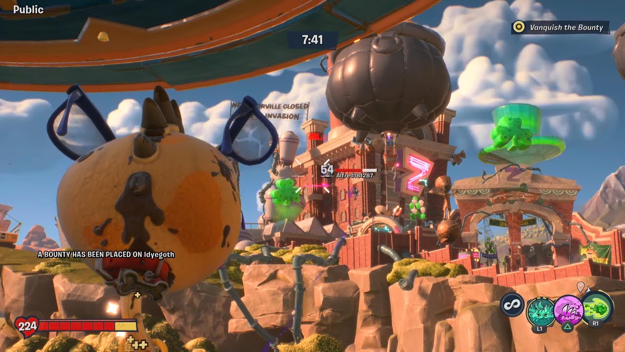 Alfred181287  Super Brainz Slap Down Plants vs. Zombies: Battle for Neighborville Giddy Park 